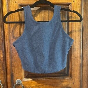 Outdoor Voices Reversible Blue Crop Top